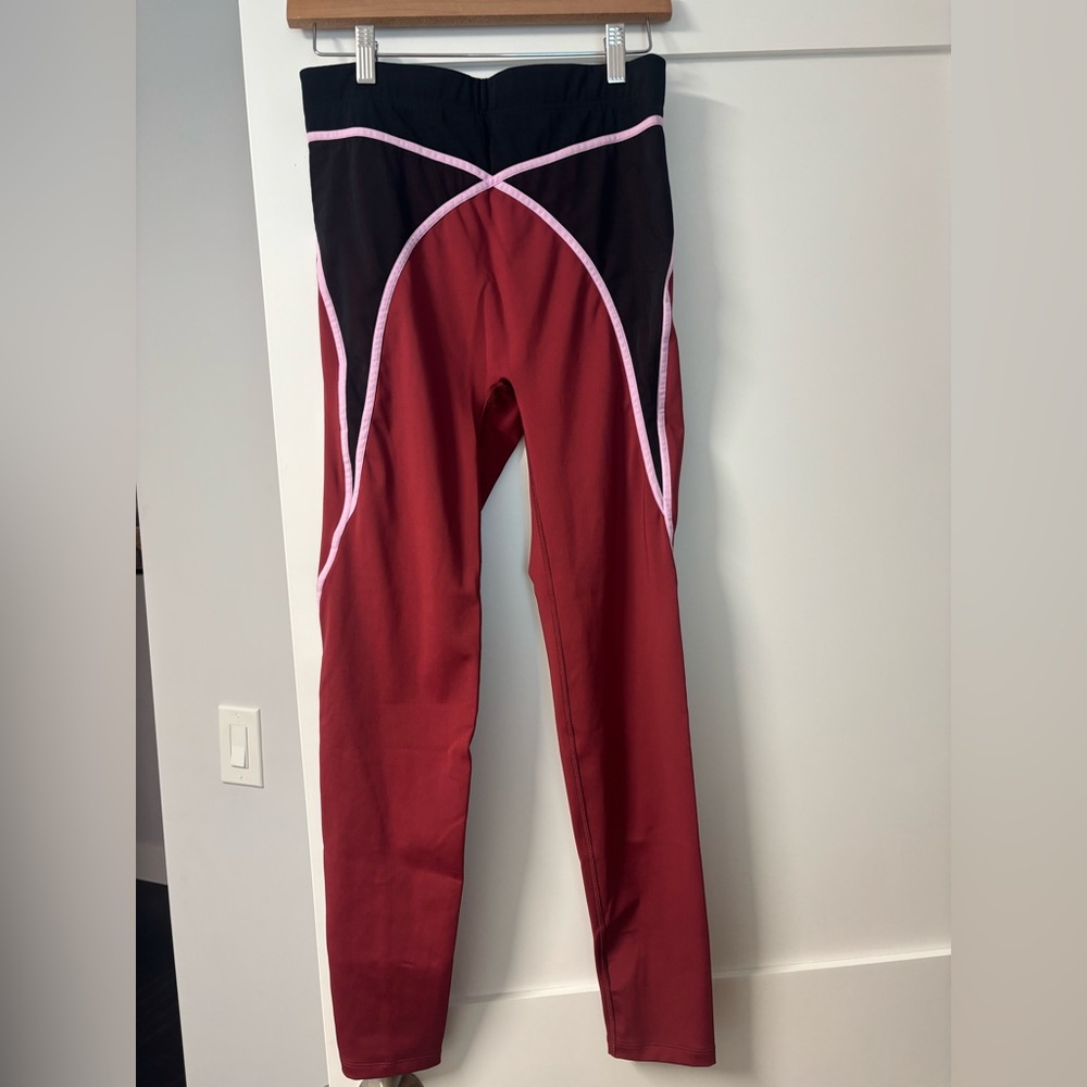 Stylish Red and Black Womens Leggings